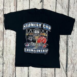 New Jersey Devils Stanley Cup 2001 Champions Ice Hockey tshirt NJ Devils Jersey